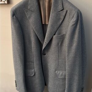 Men's Gray Blazer/Brunello Cucinelli grey blazer